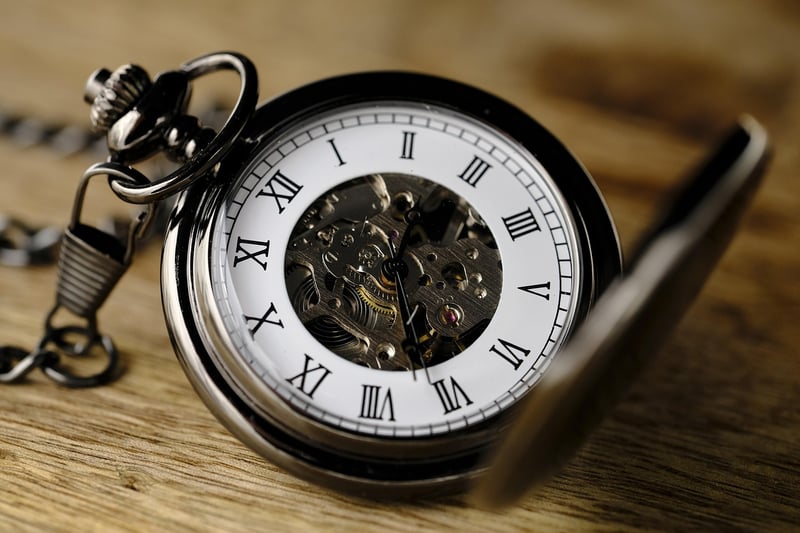 Clock showing time